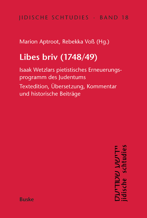 Libes briv (1748/49) - Marion Aptroot, Rebekka Vo&szlig;