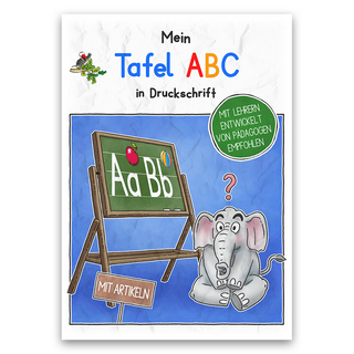 Mein Tafel-ABC in Druckschrift mit Artikeln