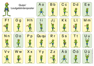 Quips' Lautgebärdenposter