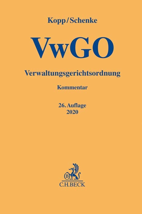 VwGO - Verwaltungsgerichtsordnung - 