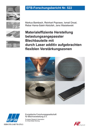 Materialeffiziente Herstellung belastungsangepasster Blechbauteile mit durch Laser additiv aufgebrachten flexiblen Verstärkungszonen