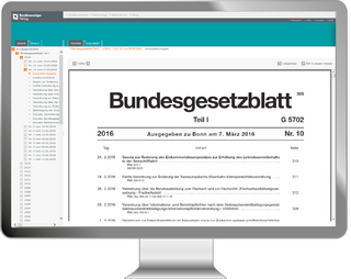 Bundesgesetzblatt Online (Teil I und Teil II)