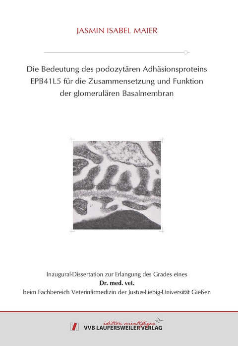 Die Bedeutung des podozyt&auml;ren Adh&auml;sionsproteins EPB41L5 f&uuml;r die Zusammensetzung und Funktion der glomerul&auml;ren Basalmembran - Jasmin Maier