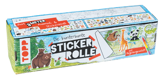Kunterbunte Stickerrolle