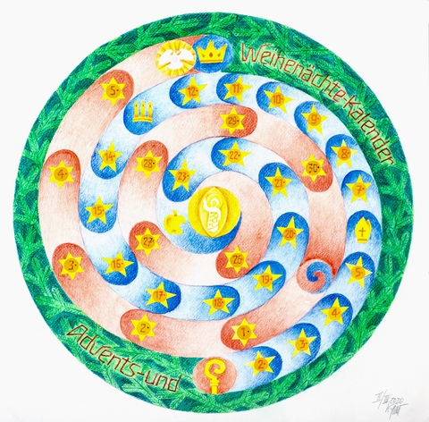 Der vollst&auml;ndige ADVENTS- UND WEIHN&Auml;CHTE-KALENDER A3-Druck - Peter St&uuml;hl