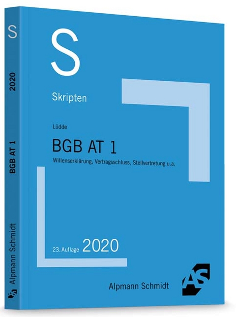 Skript BGB AT 1 - Jan Stefan L&uuml;dde