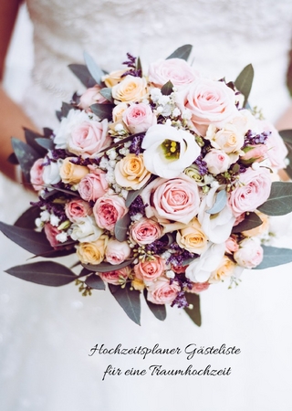 Hochzeitsplaner Gästeliste für eine Traumhochzeit