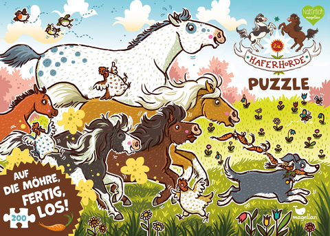 Die Haferhorde Puzzle - Auf die M&ouml;hre, fertig, los! (Kinderpuzzle) - Suza Kolb