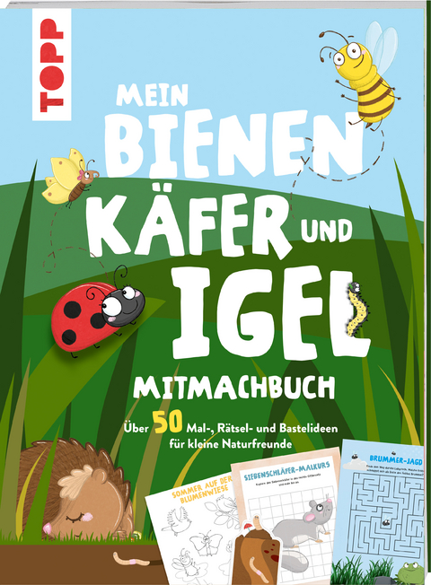 Mein Bienen, K&auml;fer und Igel-Mitmachbuch - Christine Schlitt