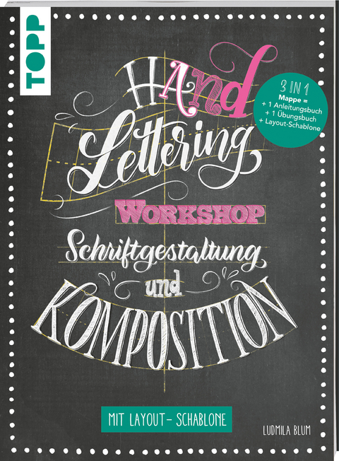 Handlettering Workshop Schriftgestaltung und Komposition. Mit Layout-Schablone - Ludmila Blum