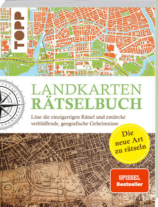 Landkarten R&auml;tselbuch - die R&auml;tselinnovation.