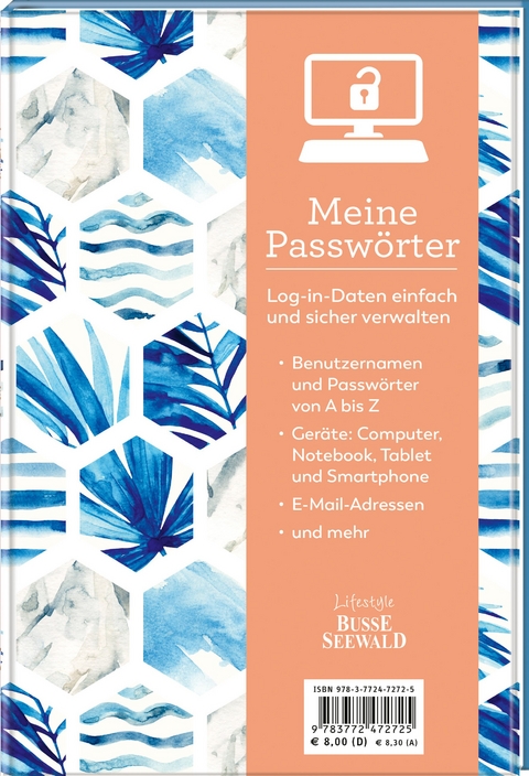Meine Passw&ouml;rter -  Frechverlag