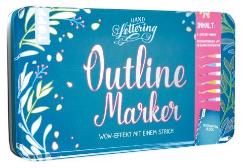 Outline Marker in hochwertigem Metall-Etui -  Frechverlag