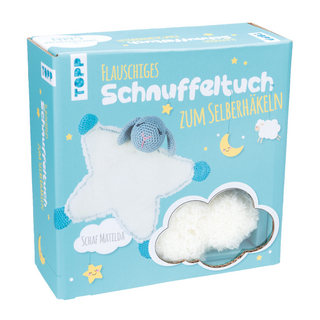 Häkelset Flauschiges Schnuffeltuch Schaf Matilda