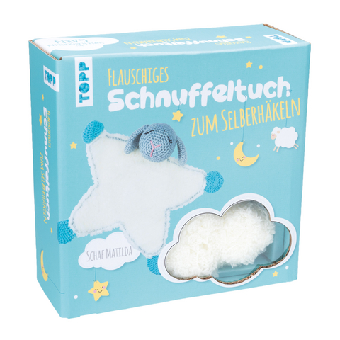 H&auml;kelset Flauschiges Schnuffeltuch Schaf Matilda - Jennifer Stiller