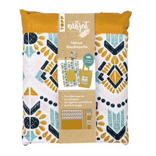 Nähzeit Nähset Wendetasche Weiß/ Rosa/ Beige