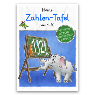 Meine Zahlen-Tafel von 1-20 Grundschrift