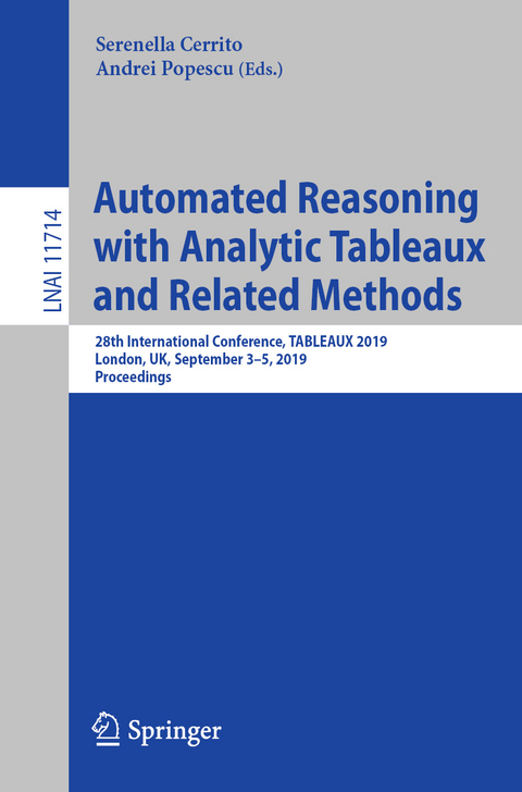 Automated Reasoning with Analytic Tableaux and Related Methods - 