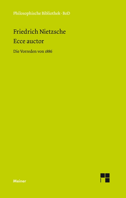 Ecce auctor - Friedrich Nietzsche