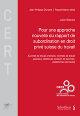 Le rapport de subordination dans les relations de travail sp&eacute;ciales - Julien Billarant