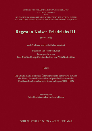 Regesten Kaiser Friedrichs III.