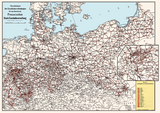 &Uuml;bersichtskarte Preu&szlig;ische Staats-Eisenbahnverwaltung 1915