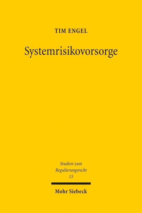 Systemrisikovorsorge - Tim Engel