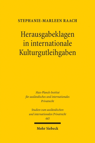 Herausgabeklagen in internationale Kulturgutleihgaben