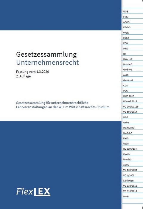 Gesetzessammlung Unternehmensrecht