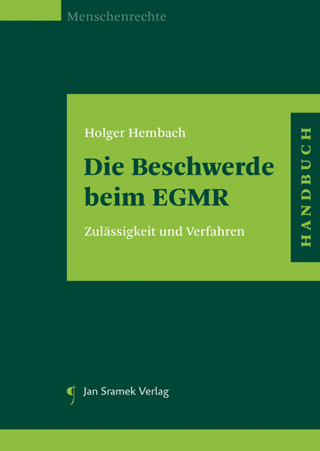 Die Beschwerde beim EGMR - Holger Hembach