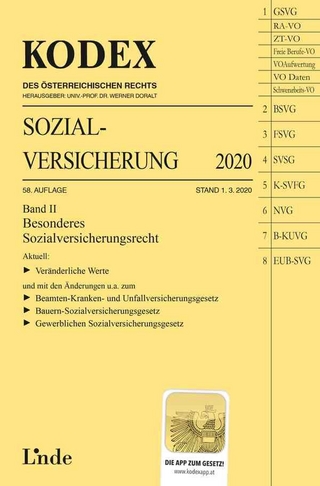 KODEX Sozialversicherung 2020, Band II