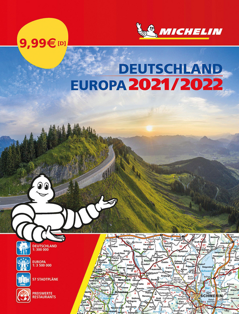 Michelin Stra&szlig;enatlas Deutschland & Europa 2021/2022