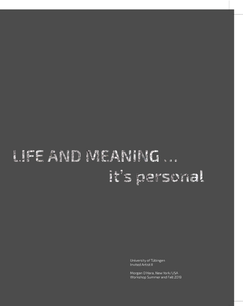 Life and Meaning...it's personal - 