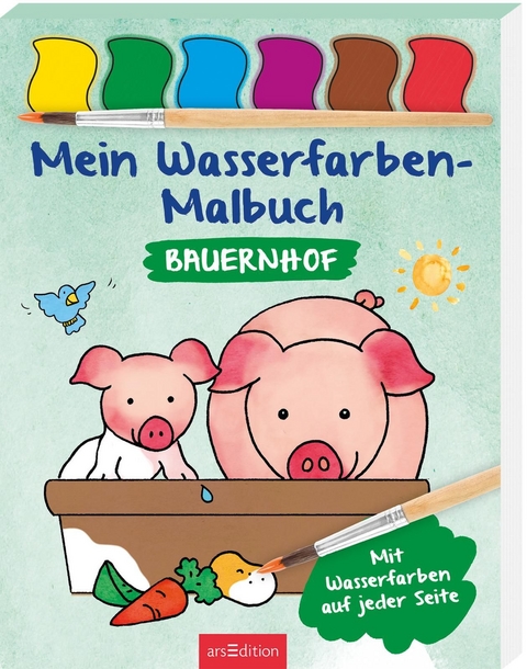 Mein Wasserfarben-Malbuch Bauernhof