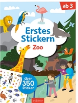 Erstes Stickern &ndash; Zoo