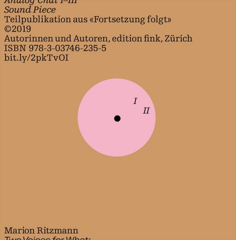 Analog Chat I&ndash;III - Marion Ritzmann