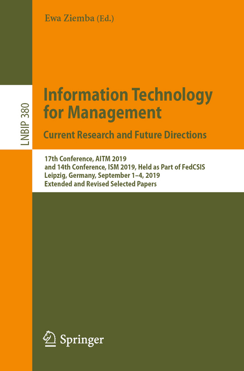 Information Technology for Management: Current Research and Future Directions - 