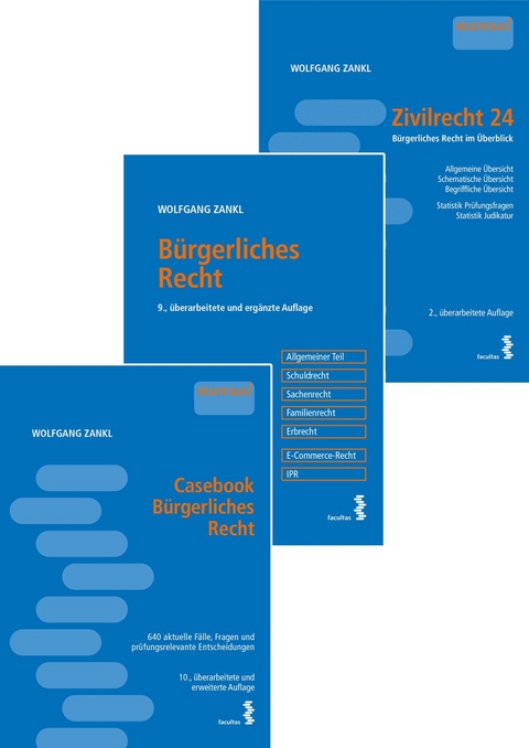 Kombipaket Casebook B&uuml;rgerliches Recht, B&uuml;rgerliches Recht und Zivilrecht 24 - Wolfgang Zankl