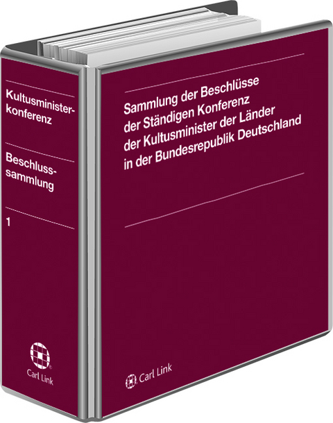 Sammlung der Beschl&uuml;sse der St&auml;ndigen Konferenz der Kultusminister der L&auml;nder in der Bundesrepublik Deutschland