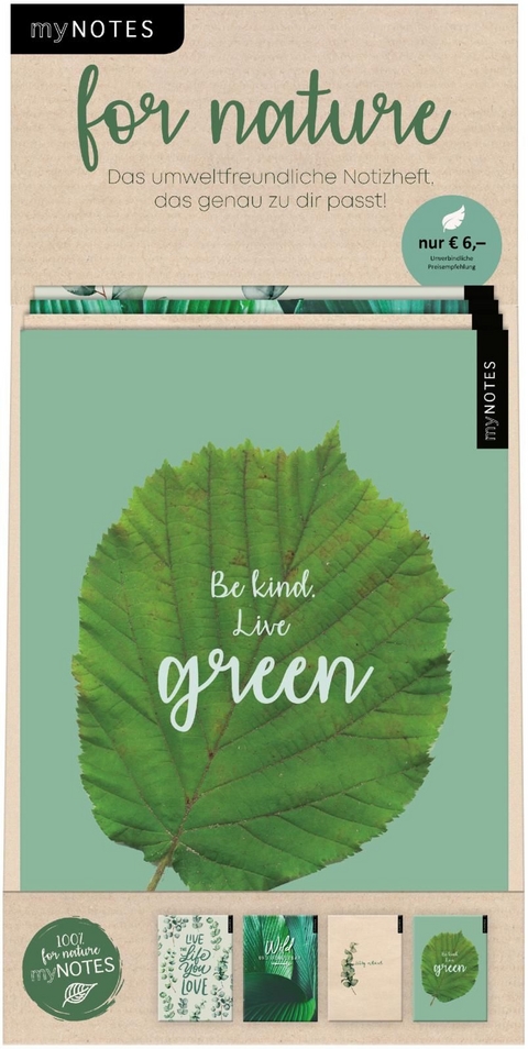 Display myNOTES "for nature" Notizhefte A5