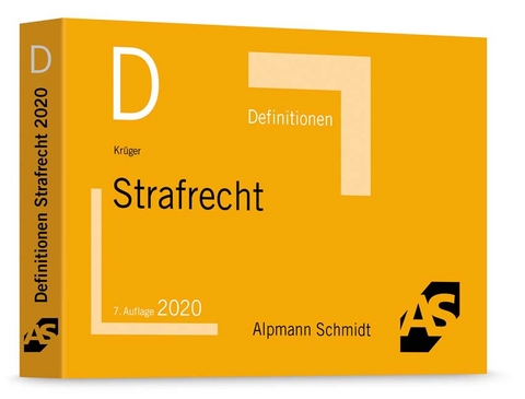 Definitionen Strafrecht - Rolf Kr&uuml;ger