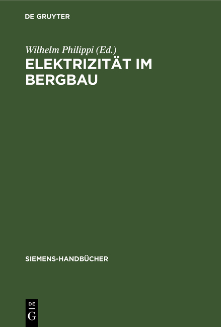 Elektrizit&auml;t im Bergbau - 