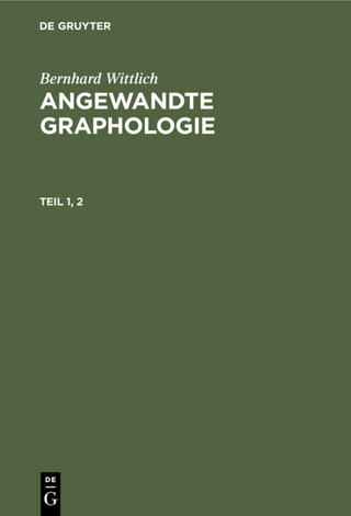Angewandte Graphologie. Teil 1, 2
