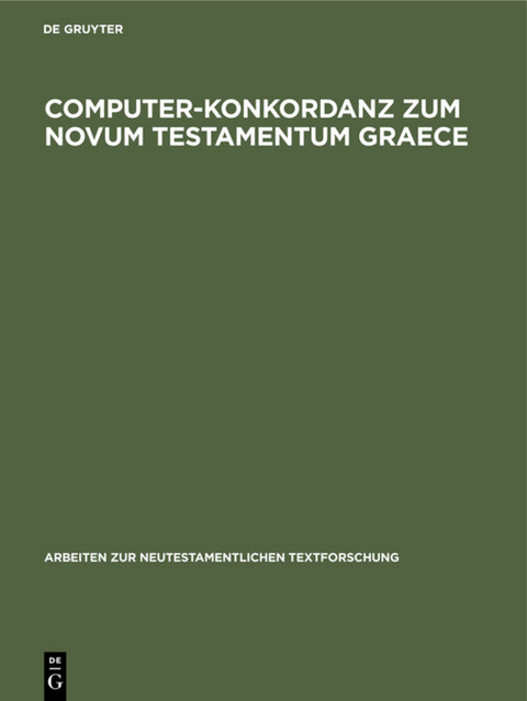 Computer-Konkordanz zum Novum Testamentum Graece