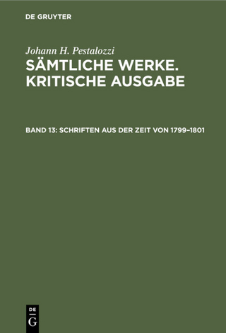 Schriften aus der Zeit von 1799–1801