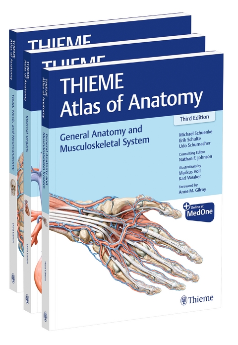 THIEME Atlas of Anatomy, Three Volume Set, Third Edition - Michael Schuenke