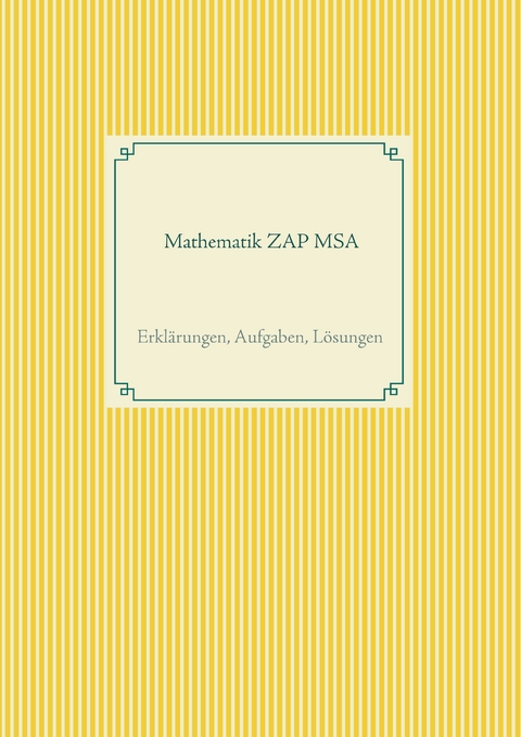 Mathematik ZAP MSA - Ulf - C. Roggendorff