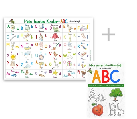 Mein buntes Kinder-ABC-Set in Grundschrift - Helga Momm