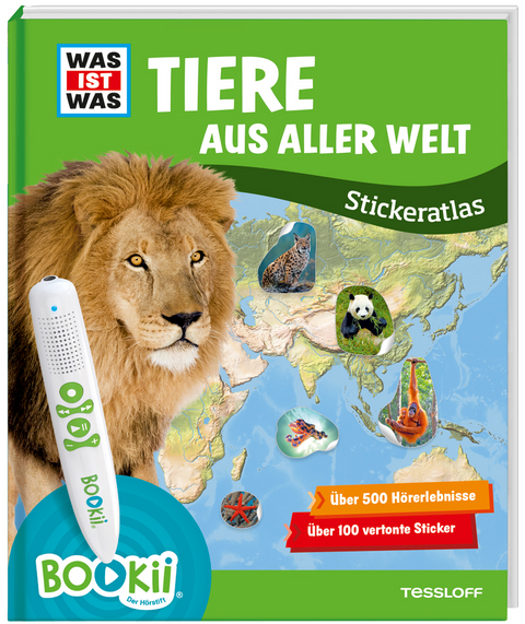 BOOKii&reg; WAS IST WAS Stickeratlas Tiere aus aller Welt - 