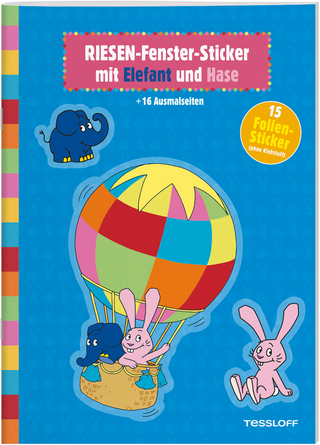 RIESEN-Fenster-Sticker mit Elefant und Hase